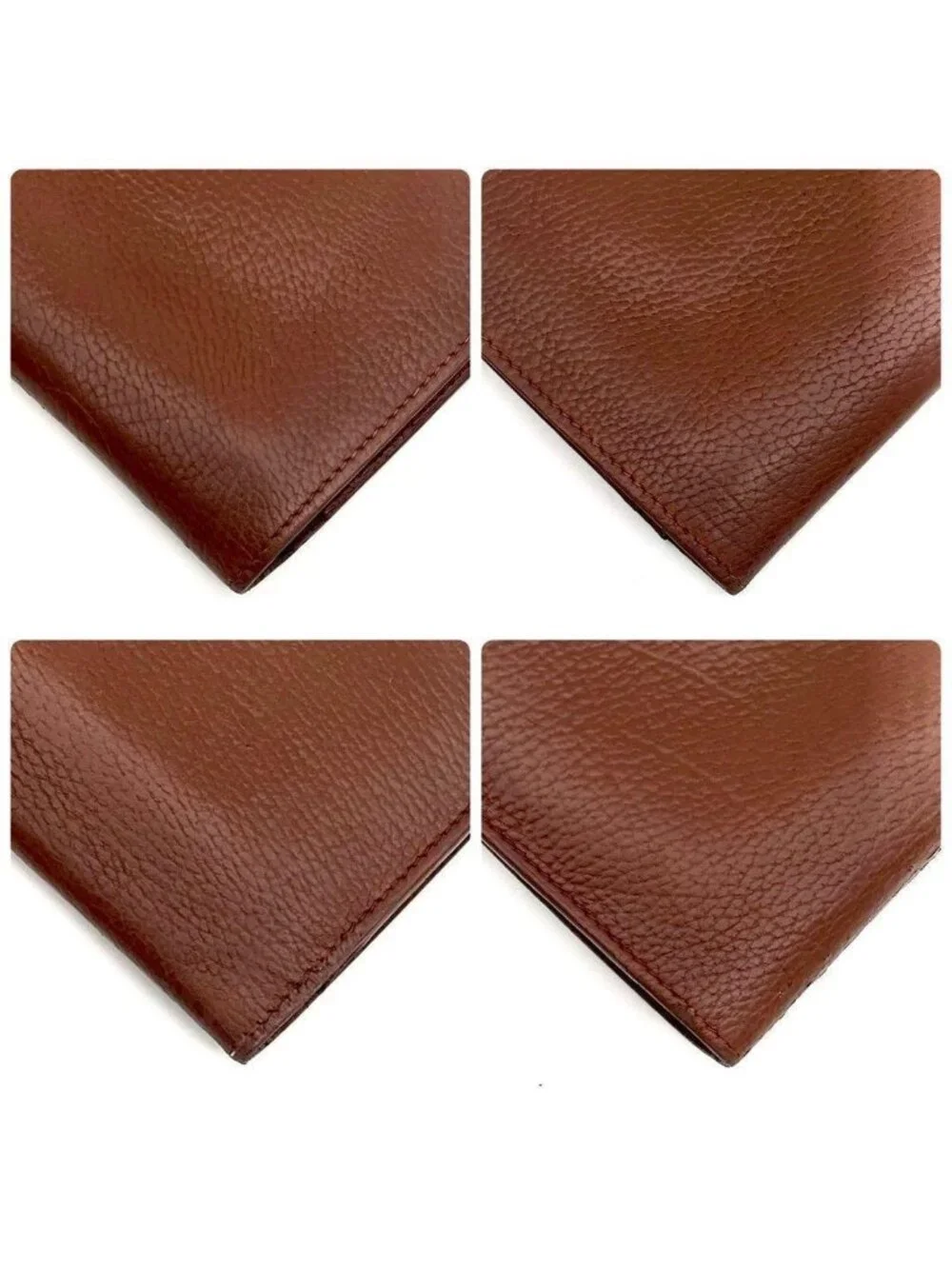 Hermes Dogon GM Togo Wallet Brown Silver Leather